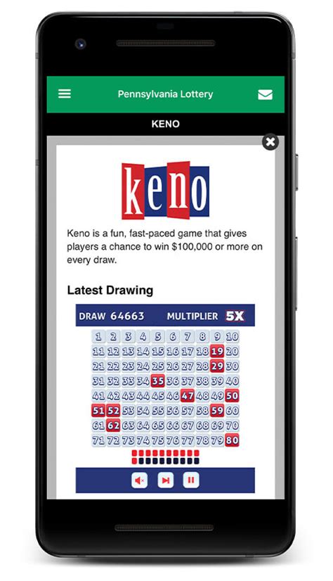 pa lottery official site keno.